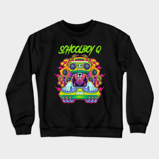 SCHOOLBOY Q BAND Crewneck Sweatshirt by Tronjoannn-maha asyik 